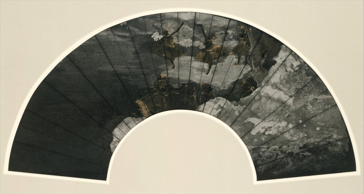 Fan Mount: The Ballet, 1879. av Edgar Degas