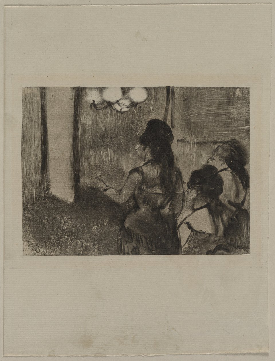 I salongen, ca. 1880-årene. av Edgar Degas