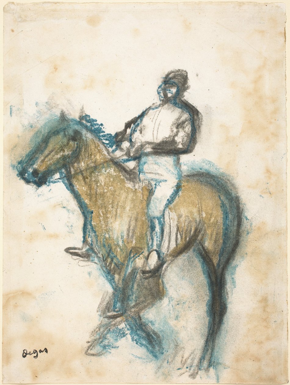 Jockey, c. 1898. av Edgar Degas