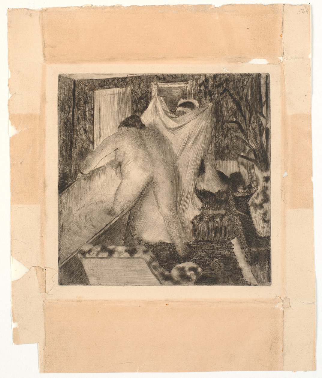 Forlater badekaret av Edgar Degas