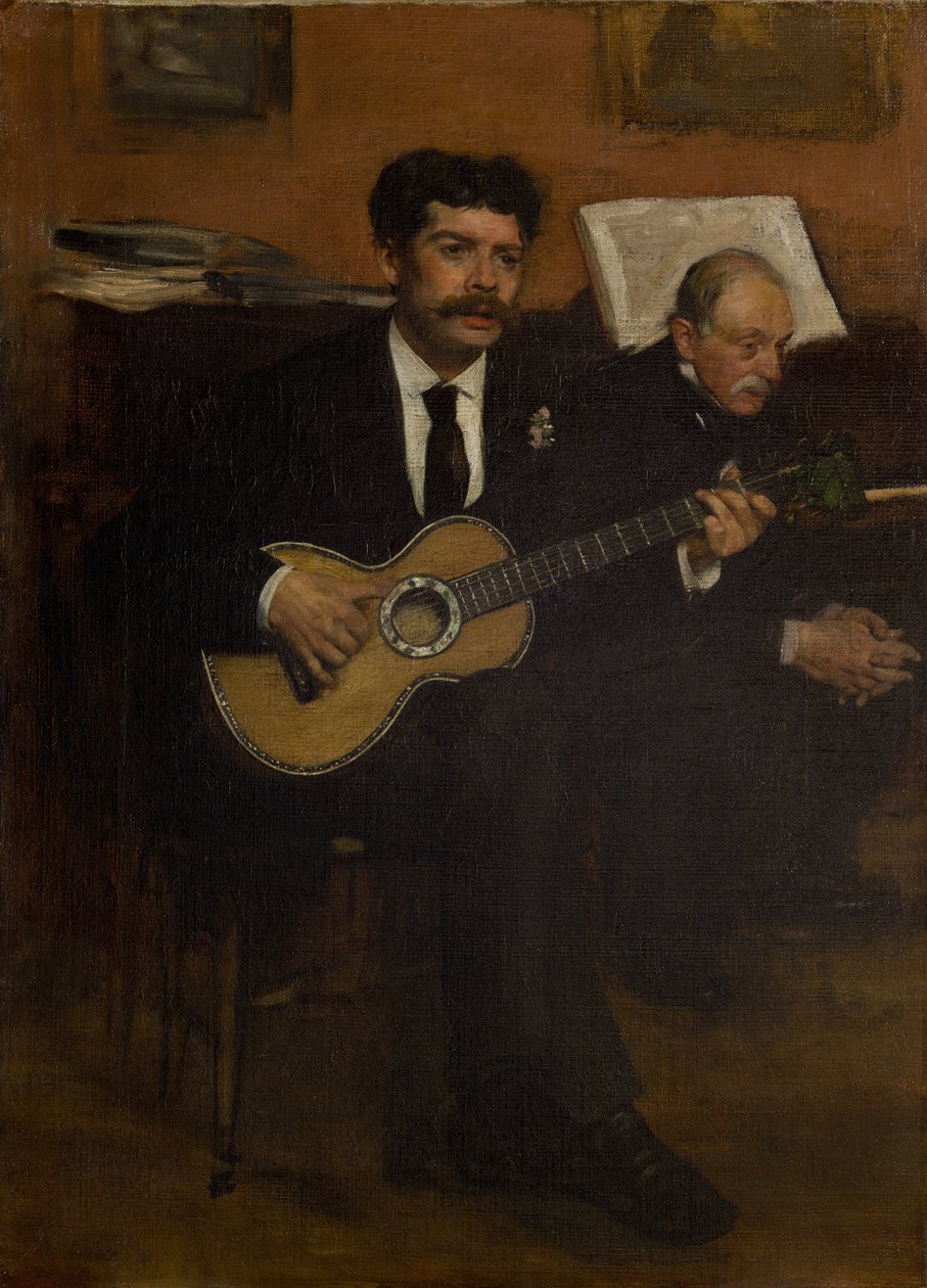 Lorenzo Pagans og Auguste de Gas av Edgar Degas