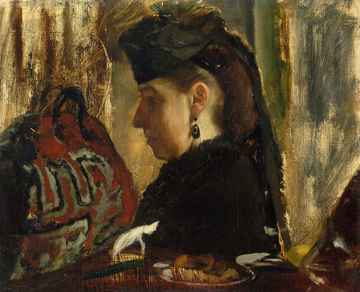 Frøken Marie Dihau 1843-1935, 1867-68. av Edgar Degas