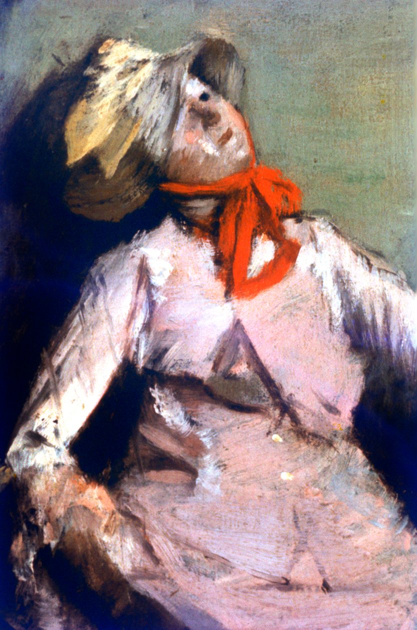 Man and a Puppet detalj, c1860 av Edgar Degas