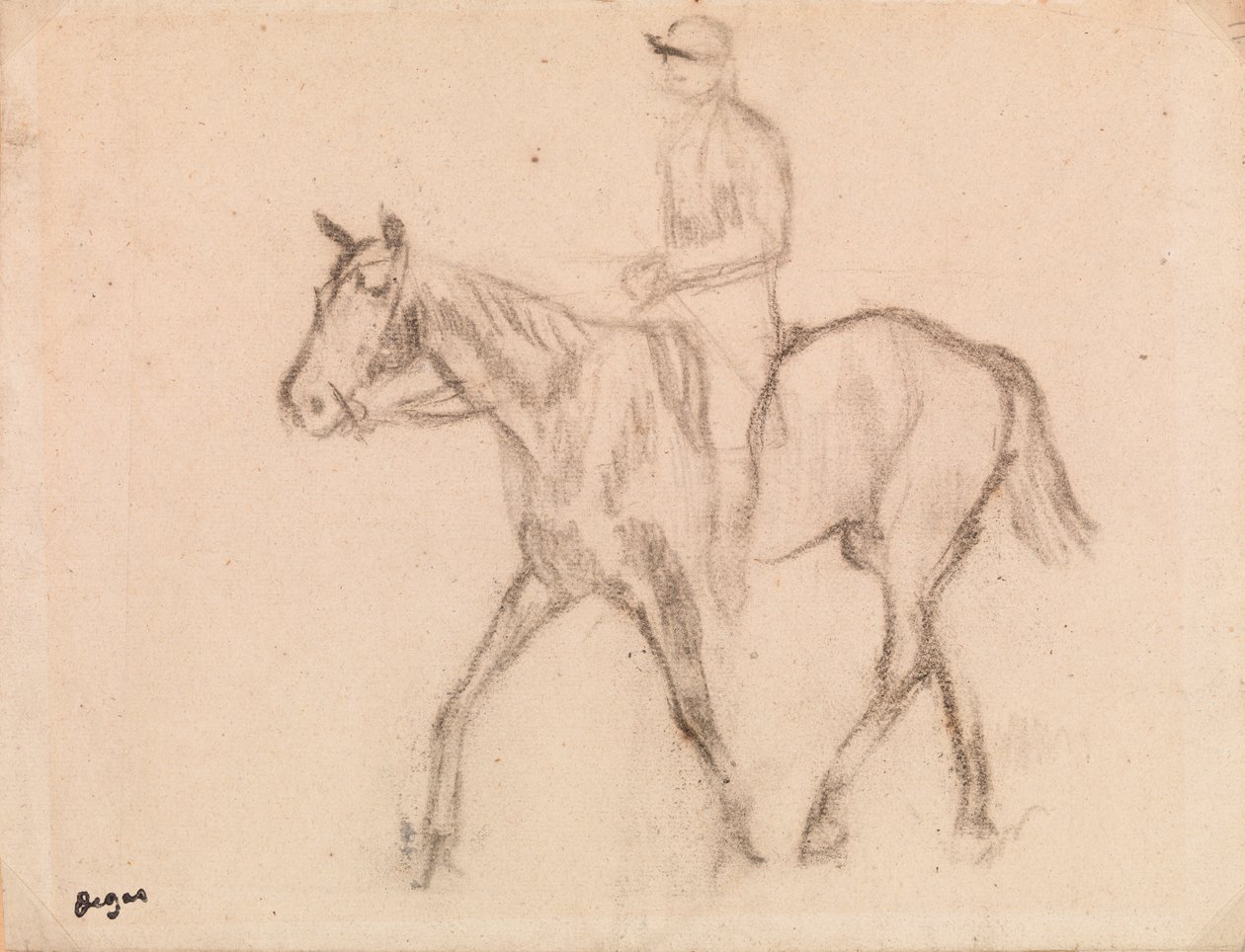 Mann til hest av Edgar Degas