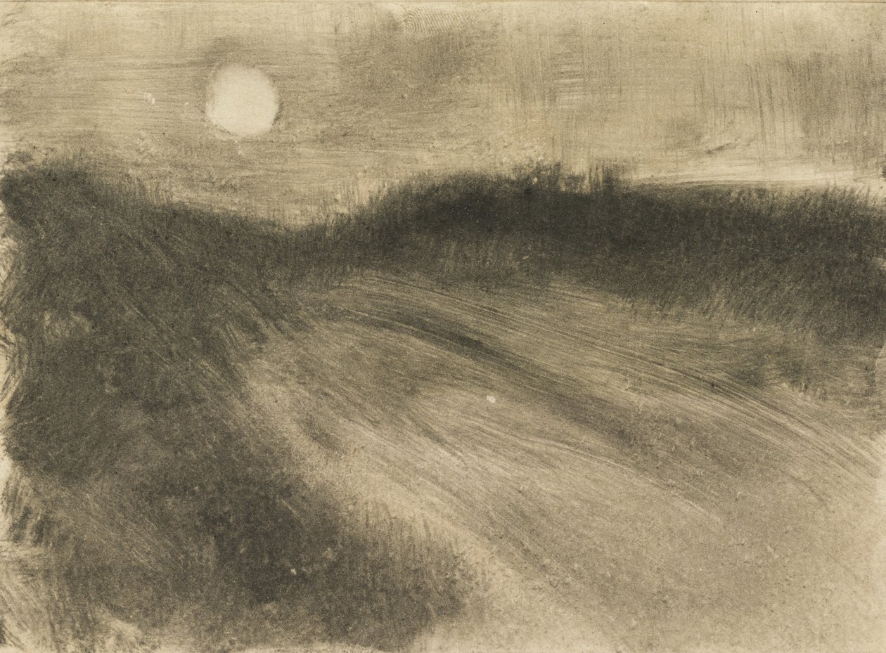 Måneoppgang, ca. 1880 av Edgar Degas
