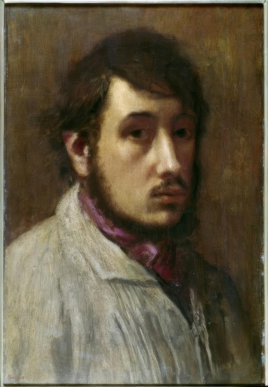 Portrett av en mann av Edgar Degas