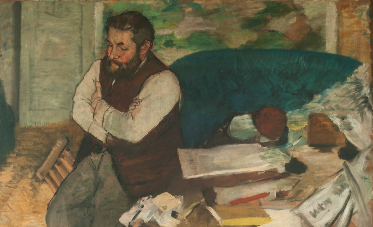 Portrett av Diego Martelli, 1879. av Edgar Degas
