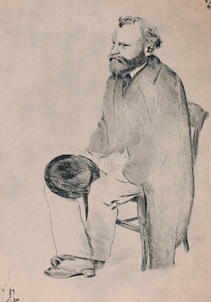 Portrett av Manet sittende, ca. 1865, 1946. av Edgar Degas
