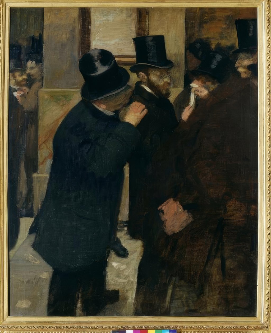 Portretter på Børsen av Edgar Degas