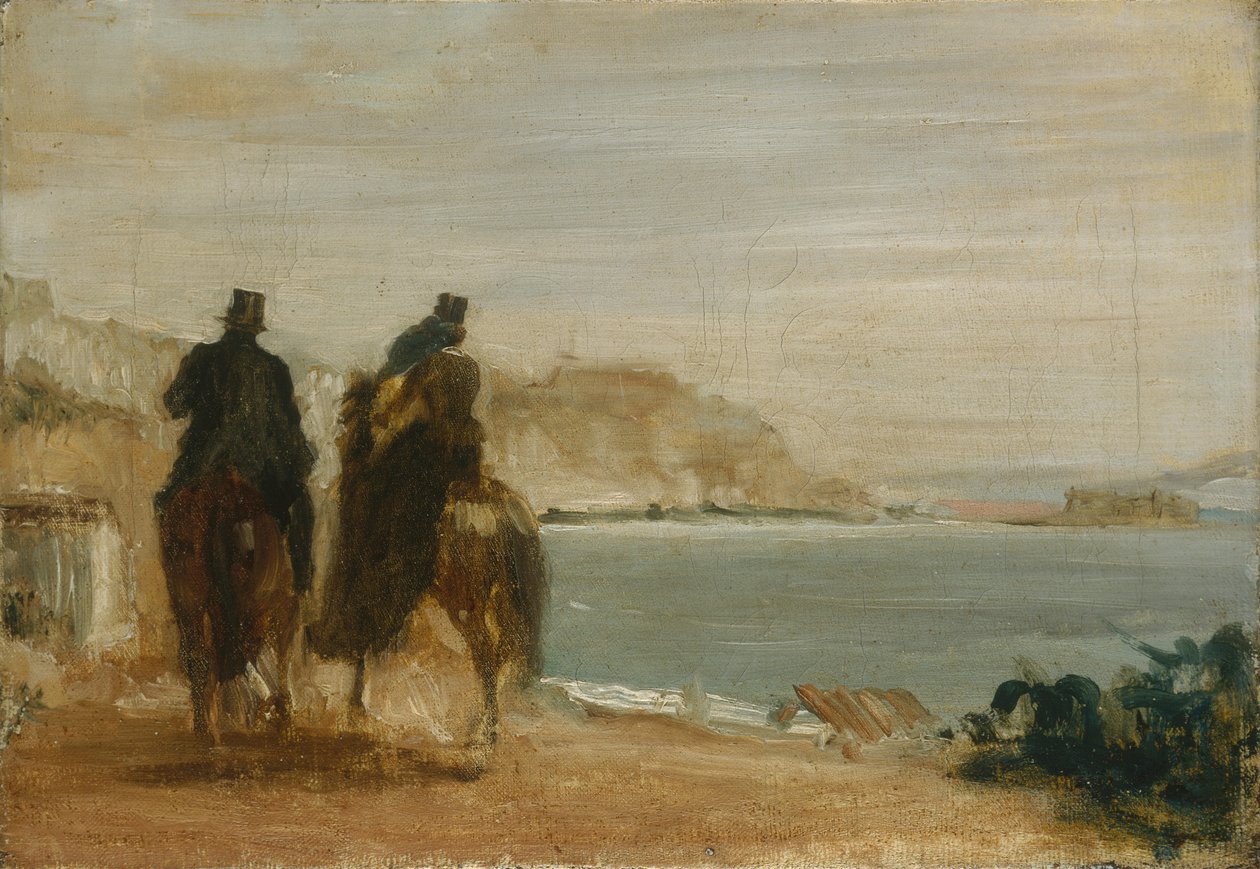 Promenade ved havet, ca 1860 av Edgar Degas