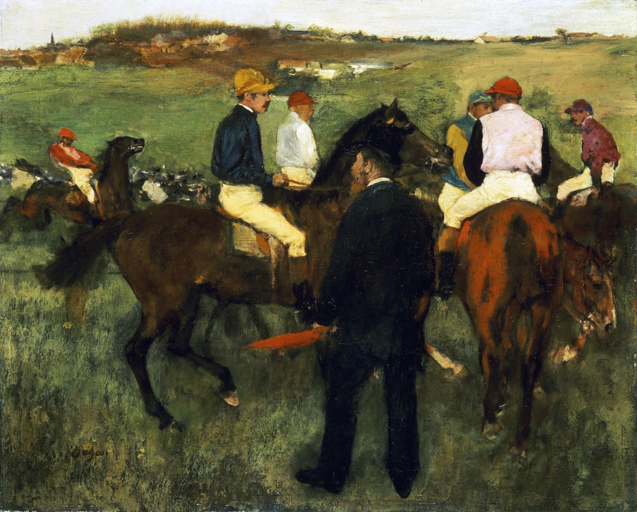 Veddeløpshester av Edgar Degas