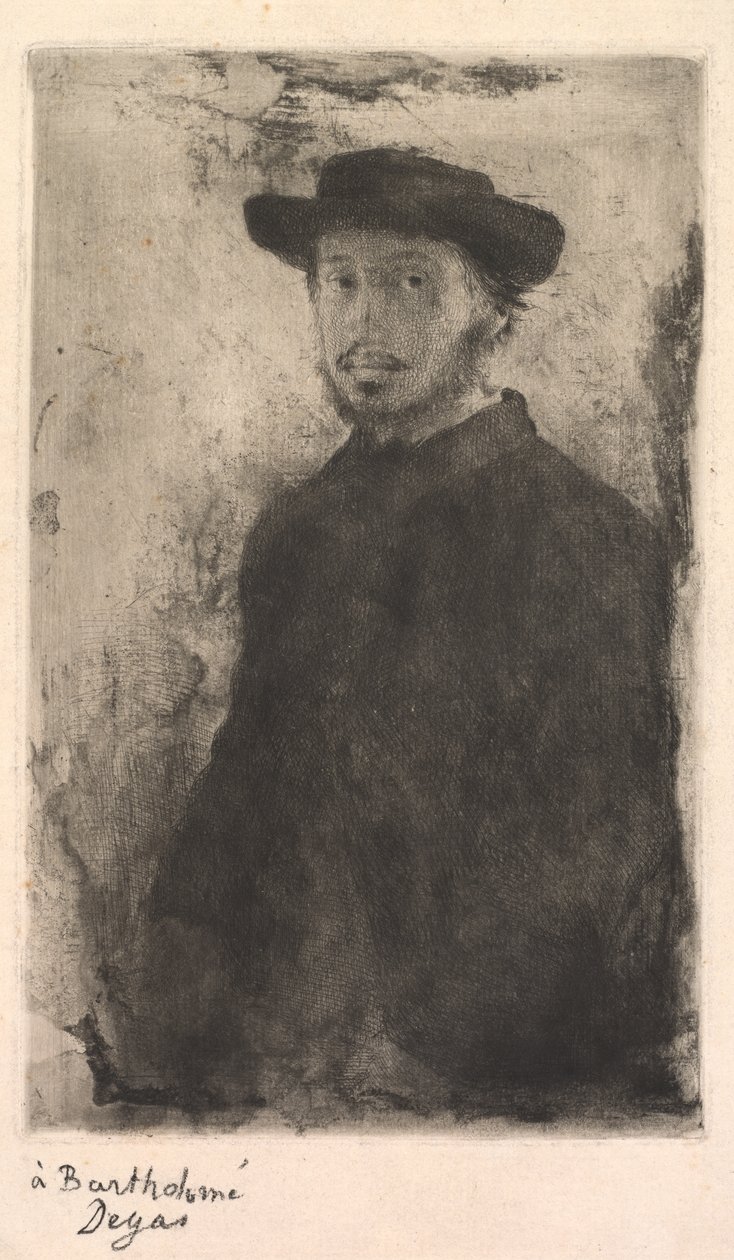 Selvportrett av Edgar Degas