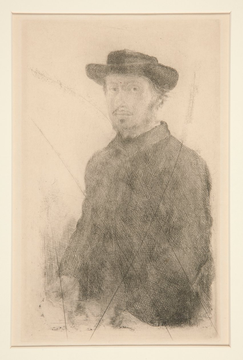 Selvportrett av Edgar Degas