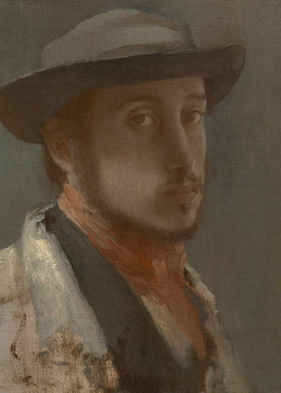 Selvportrett, ca. 1857?-58 av Edgar Degas