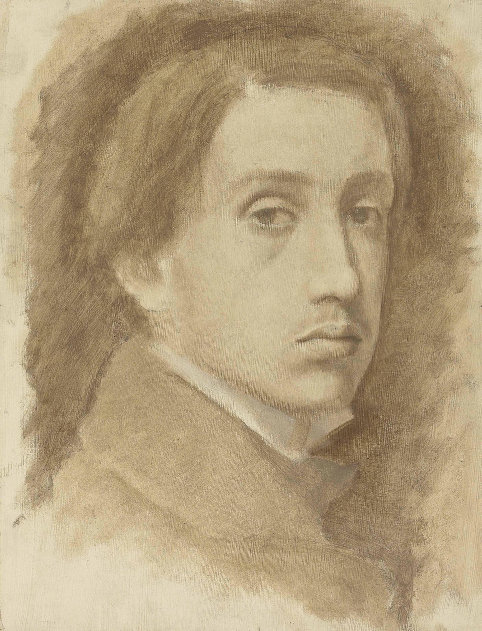 Selvportrett, ca 1854. av Edgar Degas