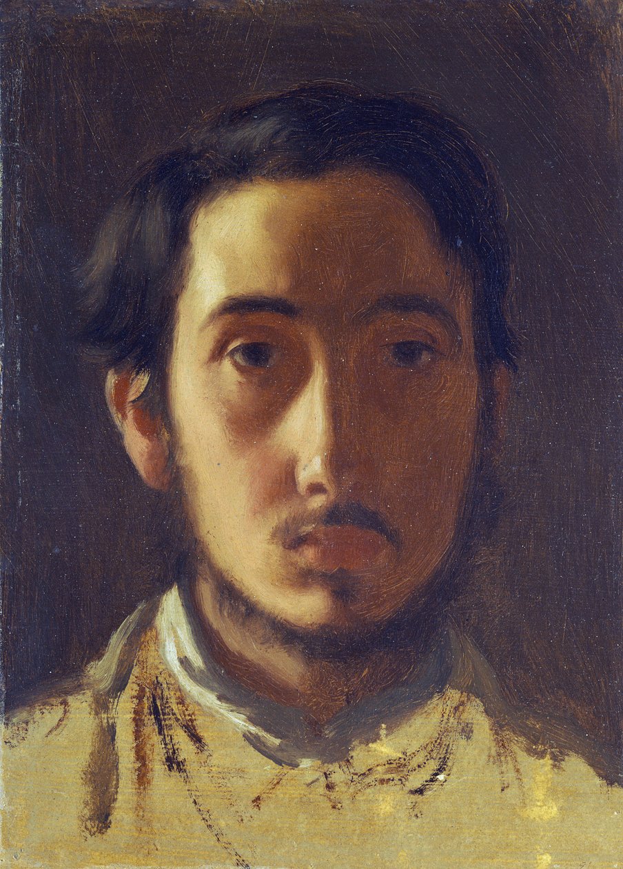 Selvportrett, ca. 1857 av Edgar Degas