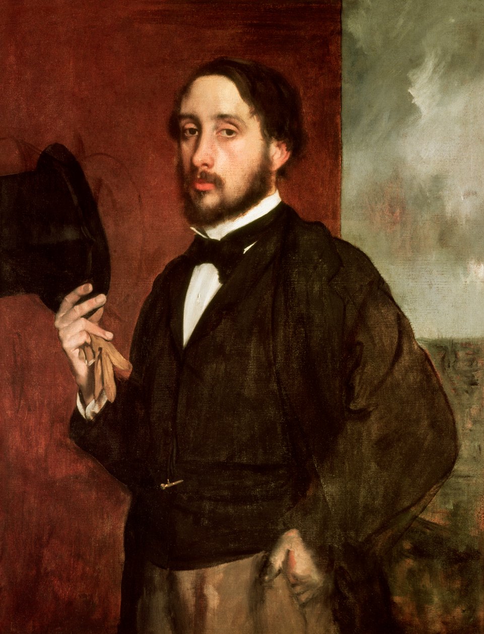 Selvportrett, ca. 1862 (olje på lerret) av Edgar Degas