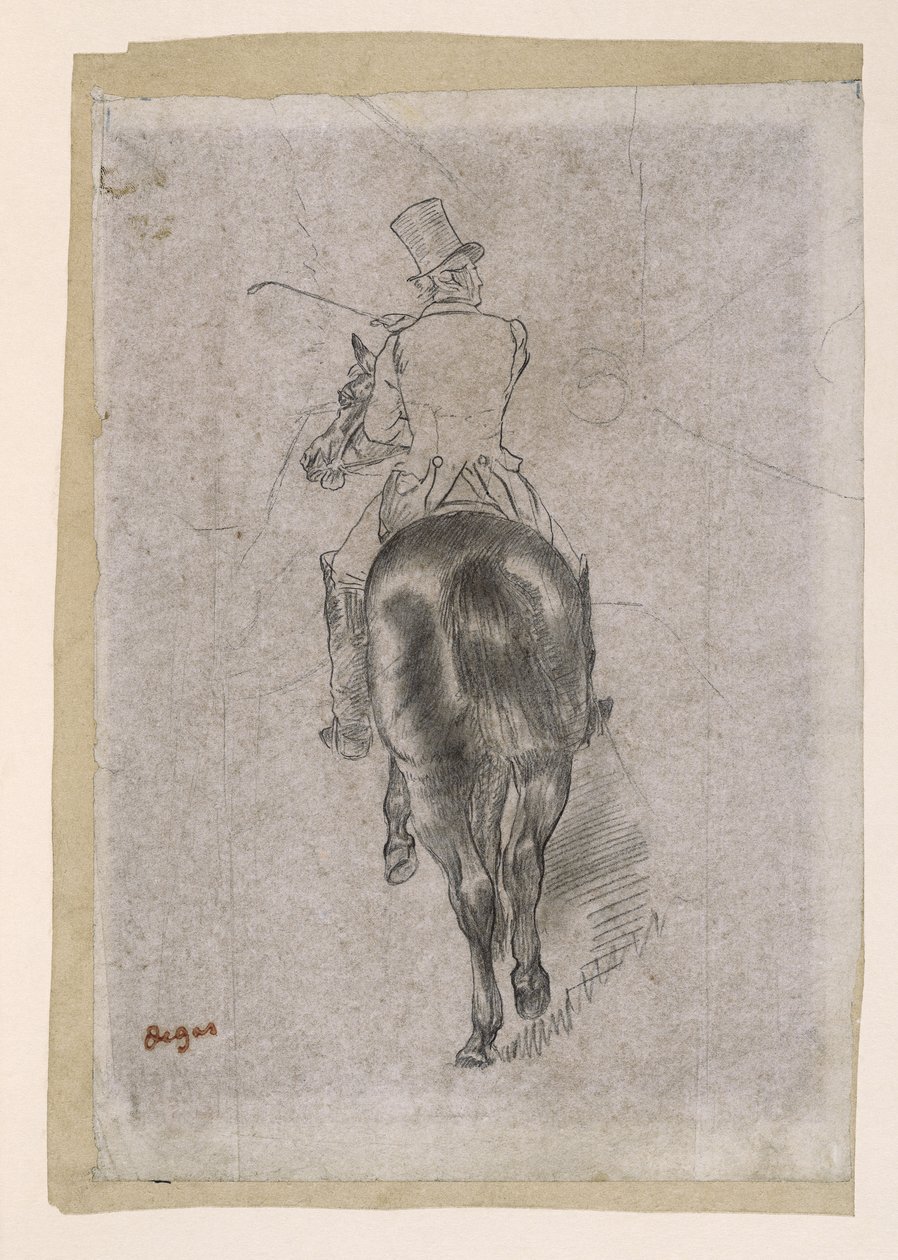 Spurring på hesten av Edgar Degas
