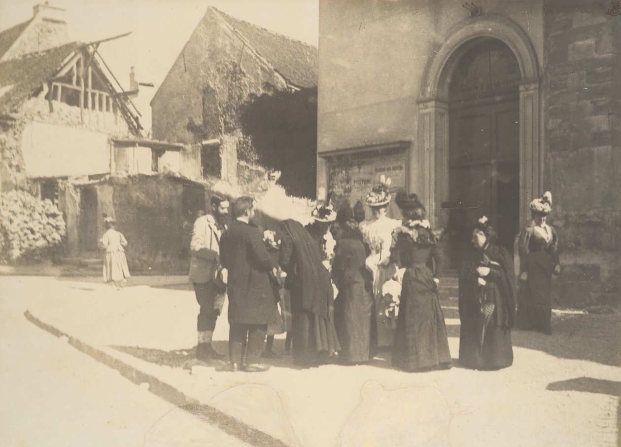 Gatescene, La-Queue-en-Brie Val-de-Marne, ca. 1896. av Edgar Degas