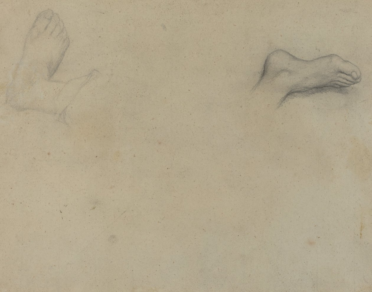 Studier av føtter [verso] av Edgar Degas