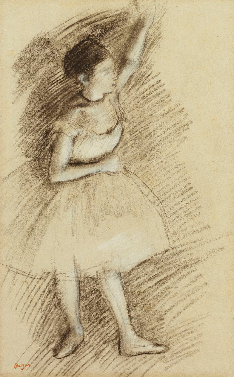 Studie av en danser; Danserens studie av Edgar Degas