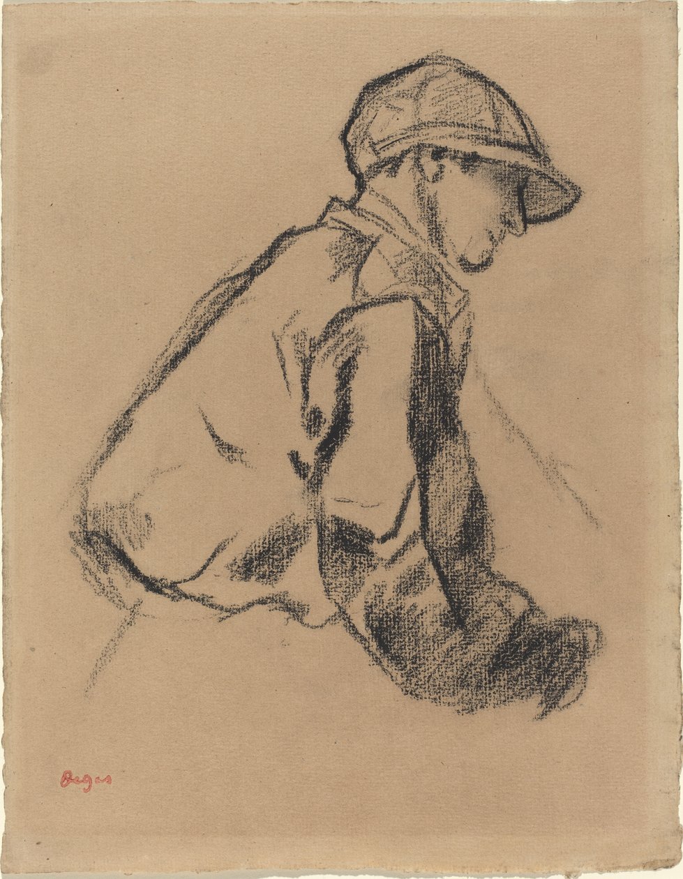 Study of a Jockey, ca. 1884 av Edgar Degas