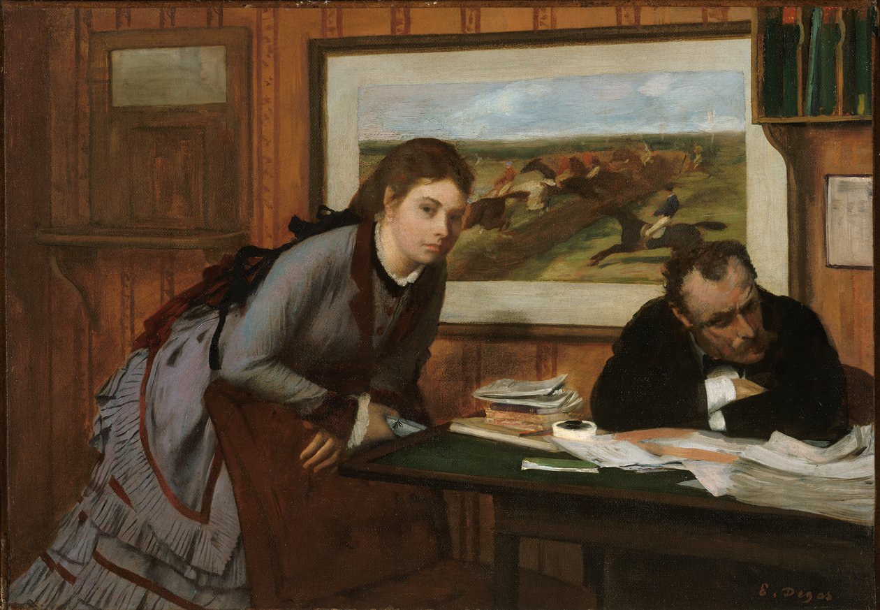 Sulking, ca. 1870. av Edgar Degas