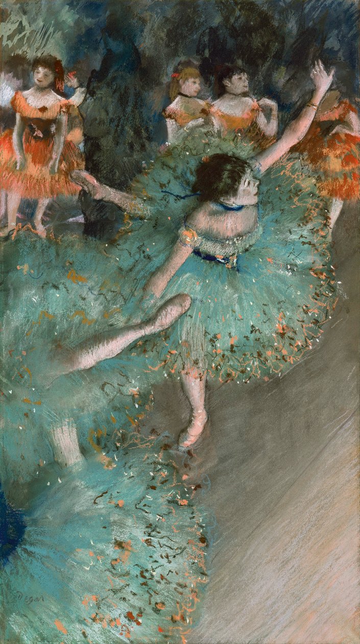Swaying Dancer Dancer in Green, 1877-1878 av Edgar Degas