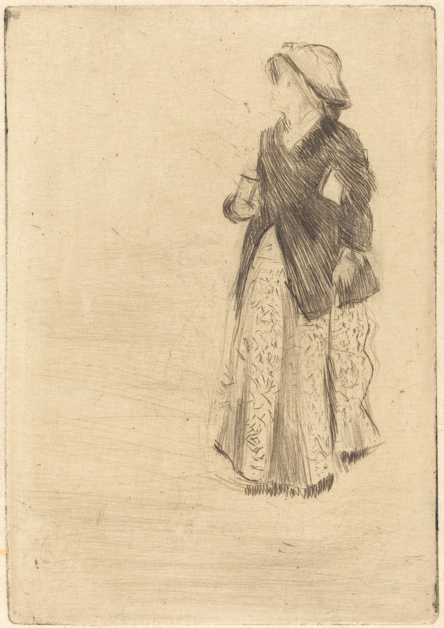 Skuespillerinnen Ellen Andrée av Edgar Degas