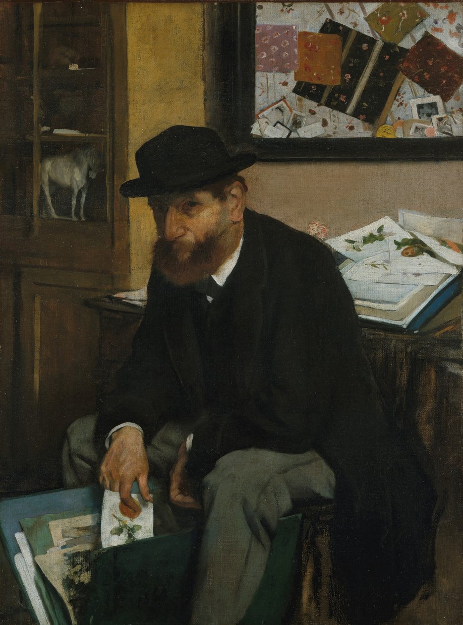 Samleren av trykk, 1866. av Edgar Degas