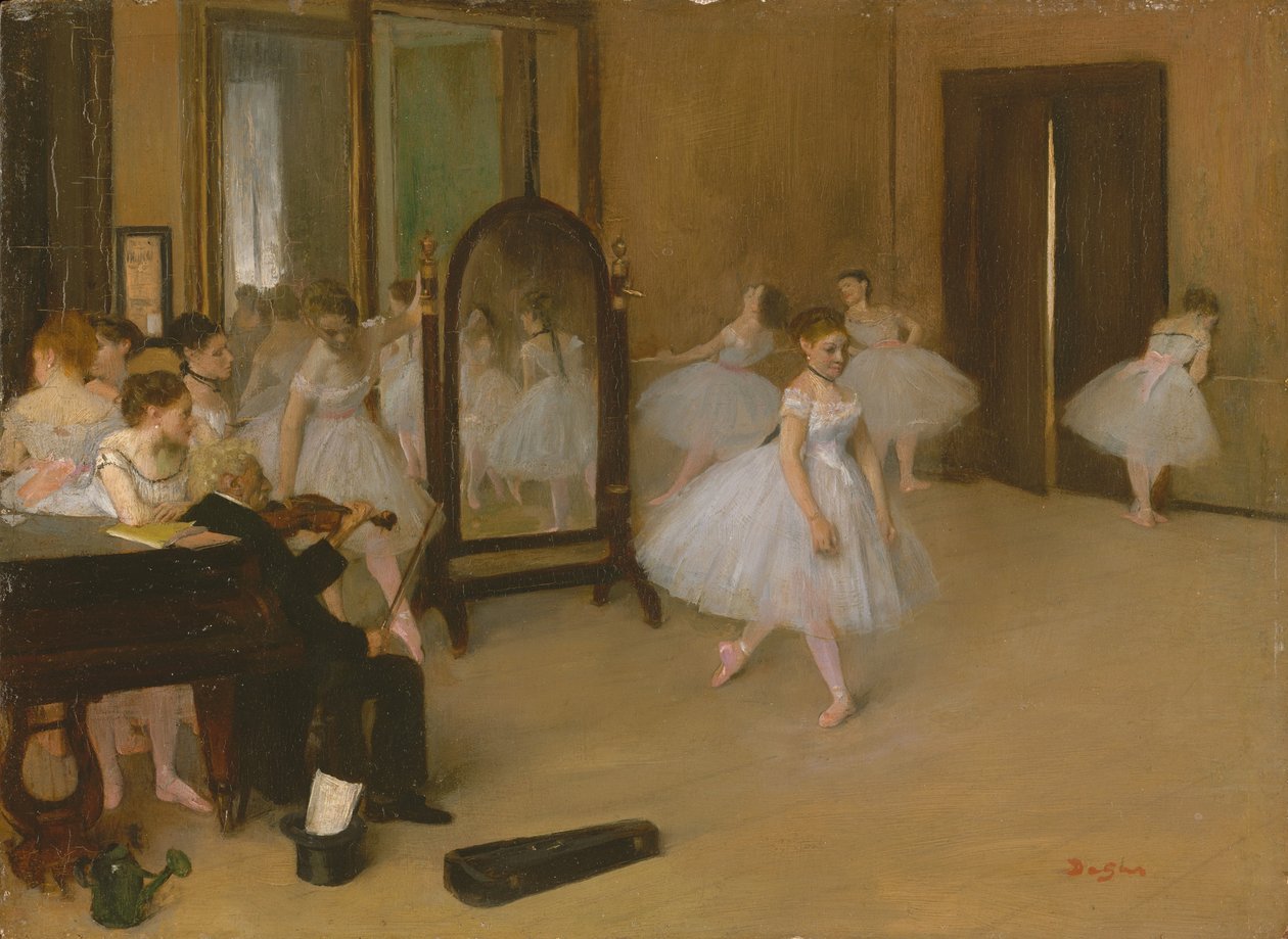 The Dancing Class, ca. 1871 (olje på lerret) av Edgar Degas