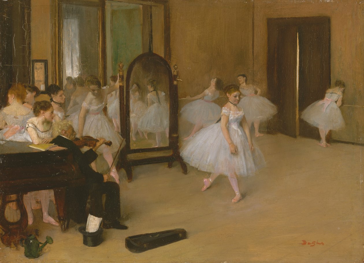 Danseklassen, ca. 1870. av Edgar Degas