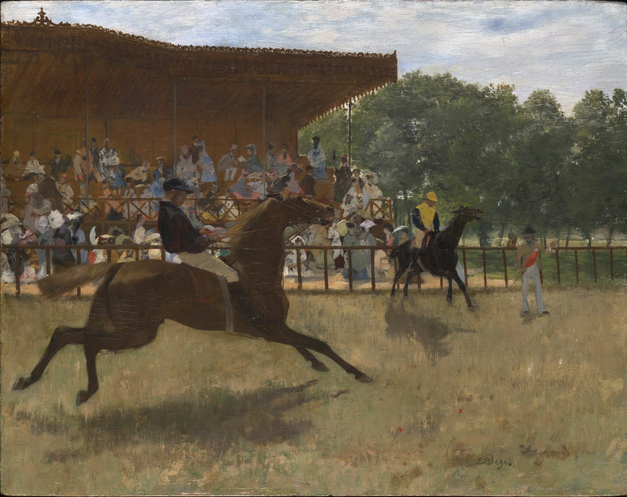 Den falske starten, ca. 1869-72 av Edgar Degas