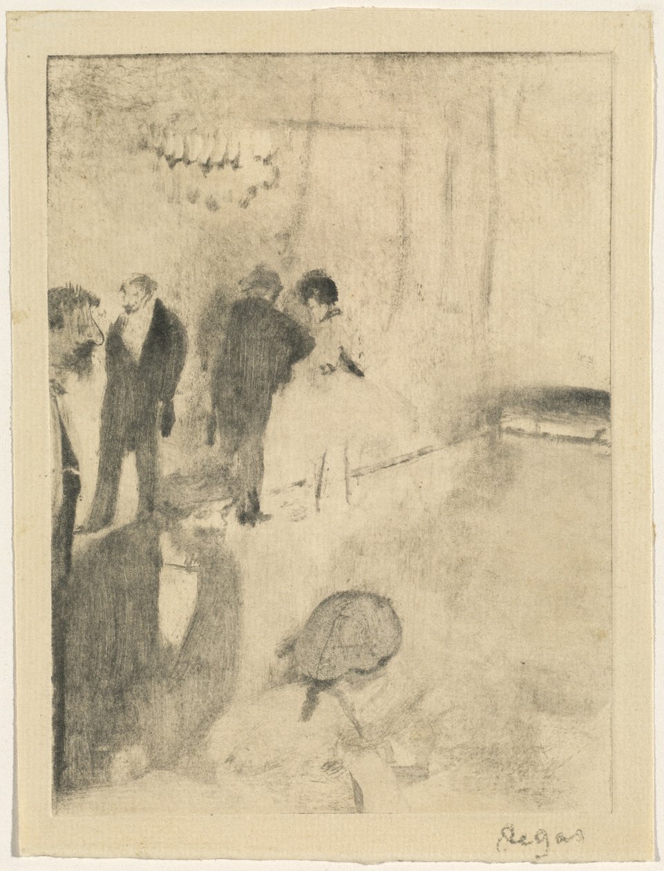 Det grønne rommet, ca. 18761877. av Edgar Degas