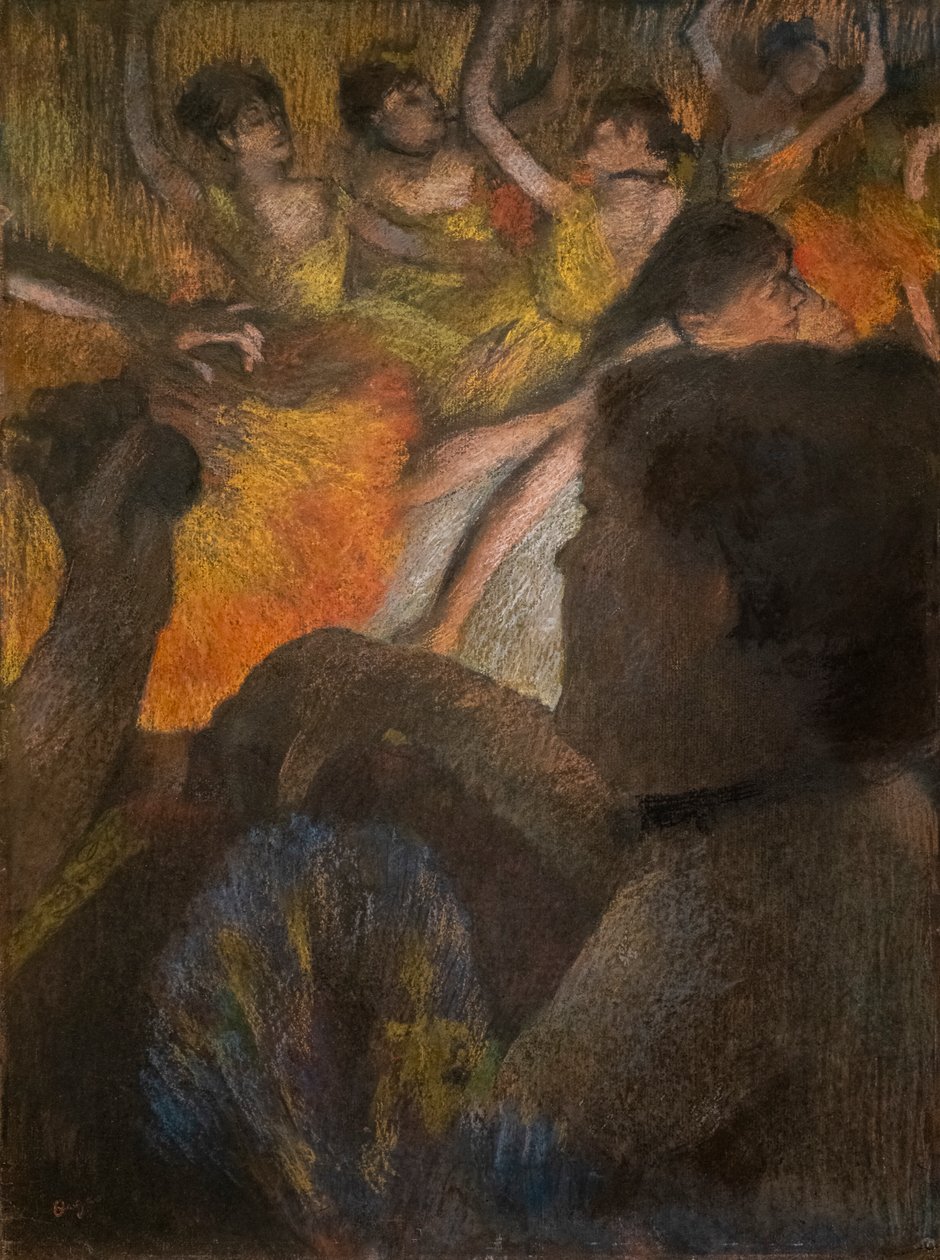 The Lodge. 1885. Pastell på papir. av Edgar Degas