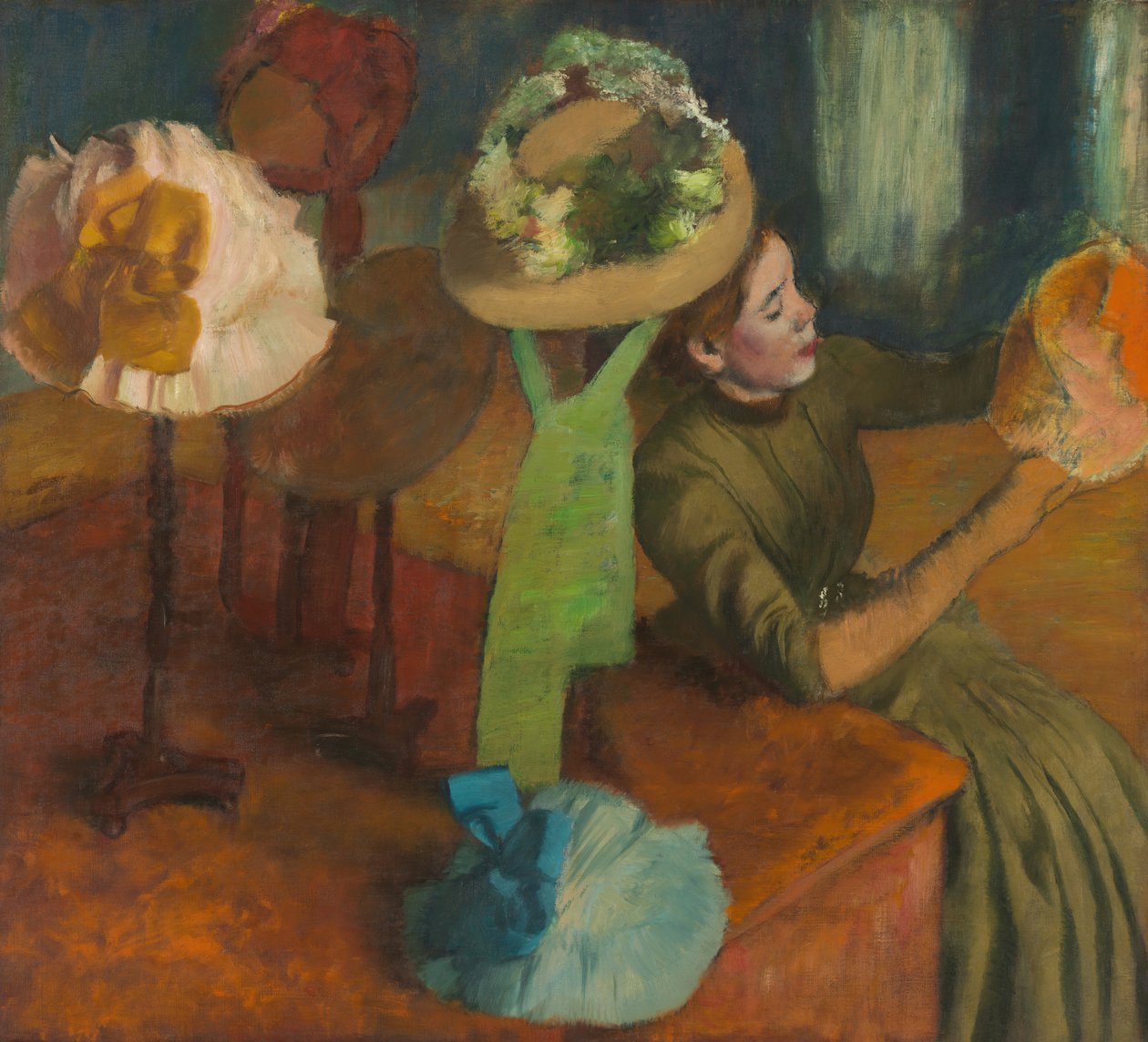 The Millinery Shop, 187986. av Edgar Degas