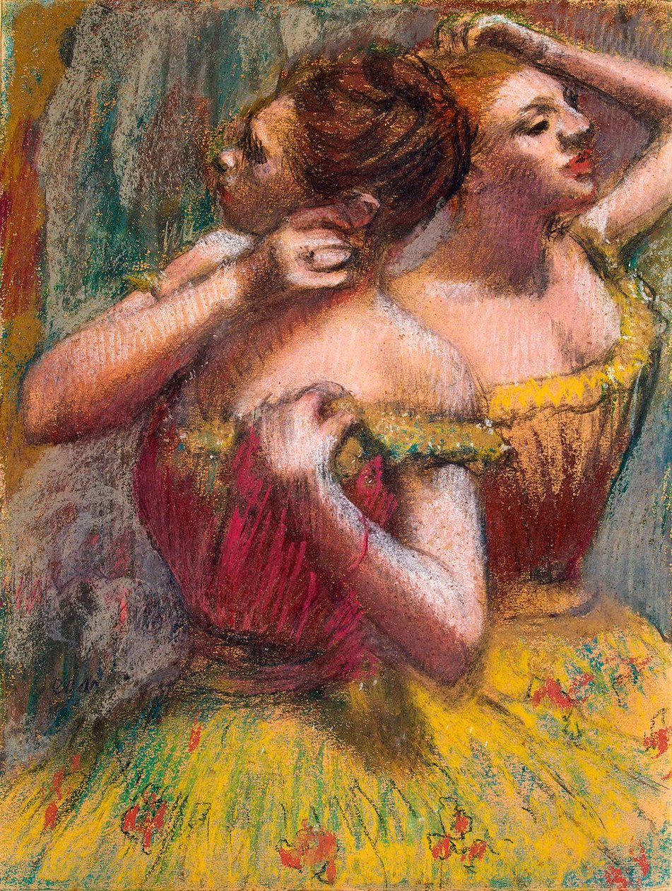 To dansere, 1898-1899. av Edgar Degas