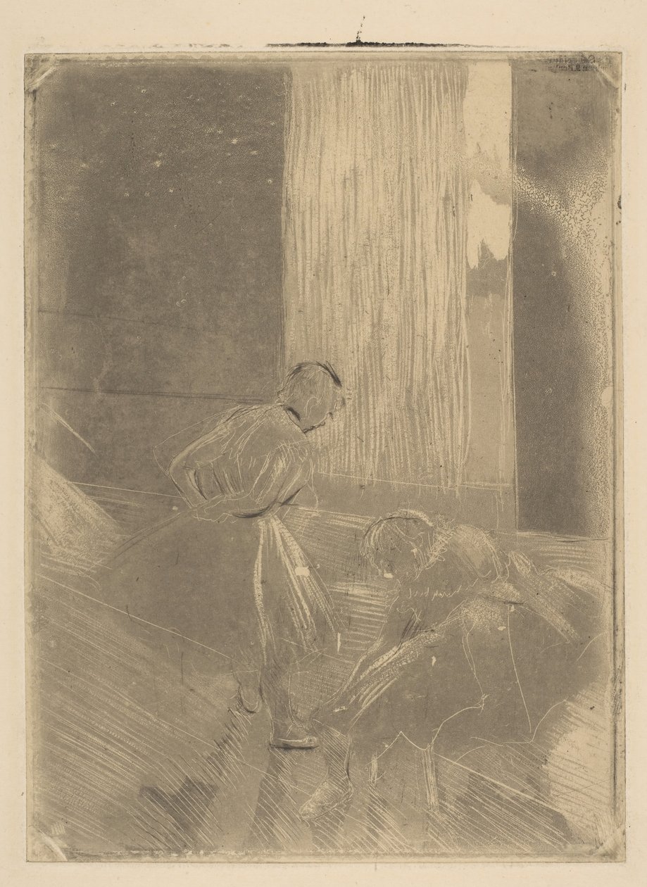 To dansere i et øvingsrom, 1877-78. av Edgar Degas