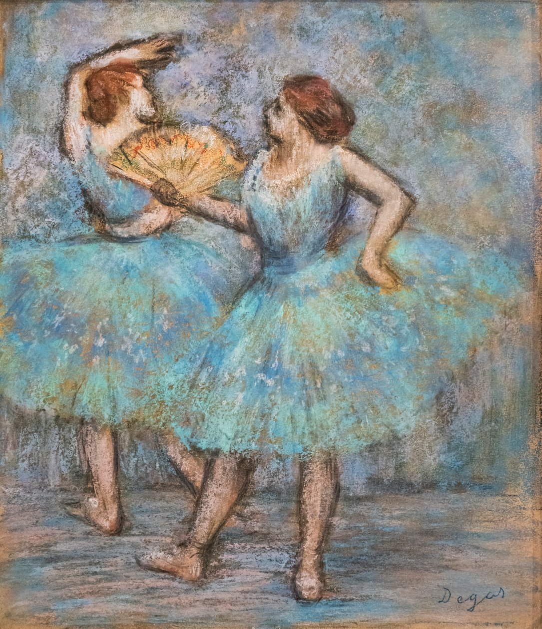 To dansere. Omkring 1905. Pastell på papp. av Edgar Degas