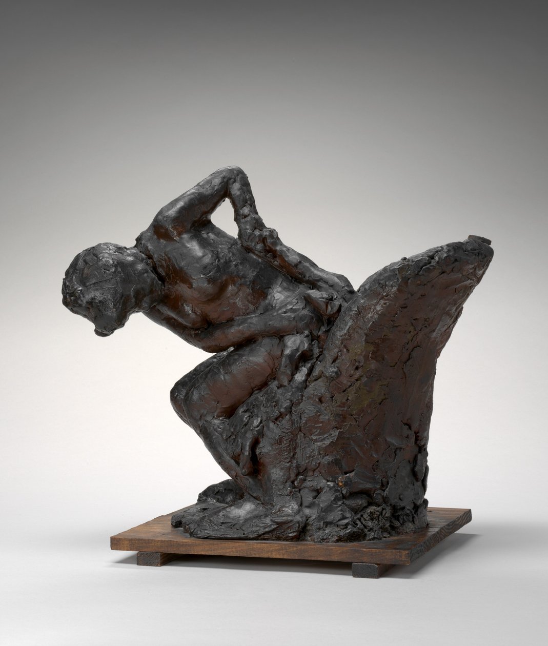 Kvinne sittende, tørker venstre hofte, 1890-tallet 1911. av Edgar Degas