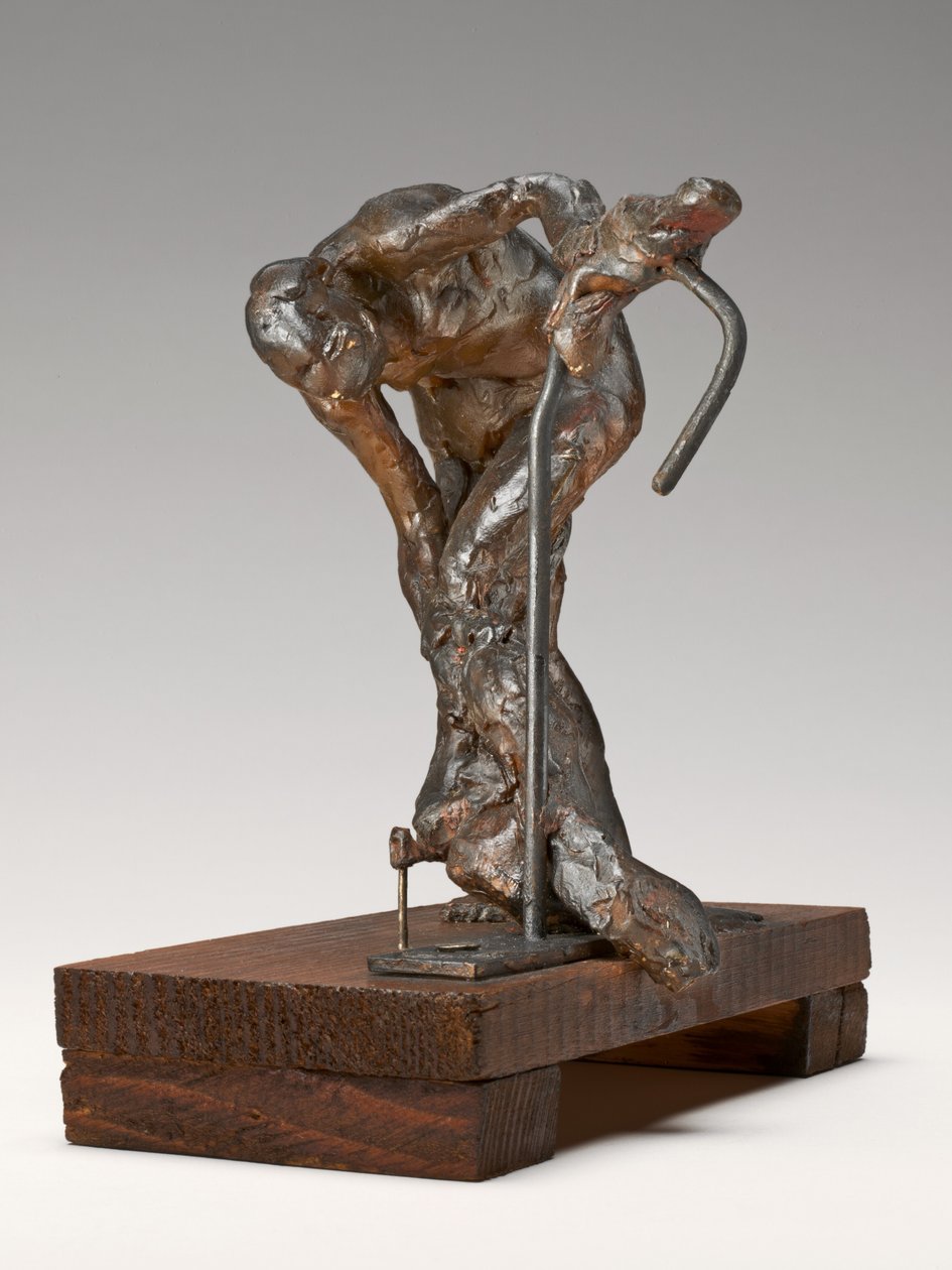 Kvinne som vasker venstre ben, ca. 1890-tallet. av Edgar Degas