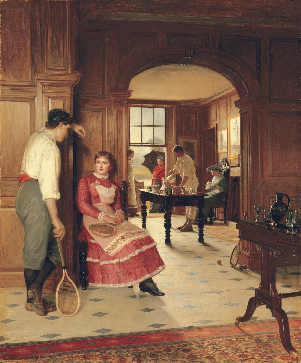 En sommerdusj av Edith Hayllar