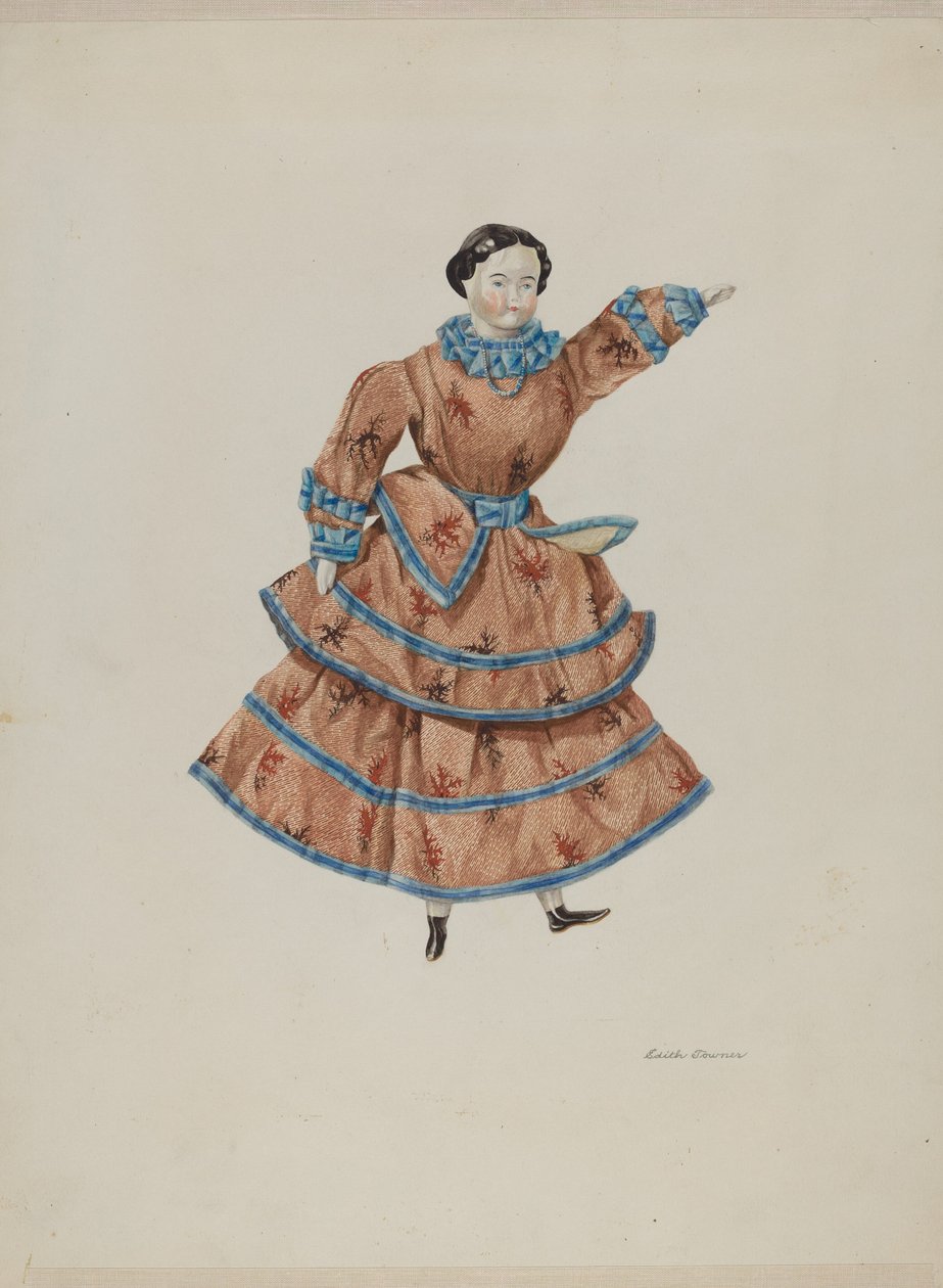 Dukke - "Abbie" av Edith Towner