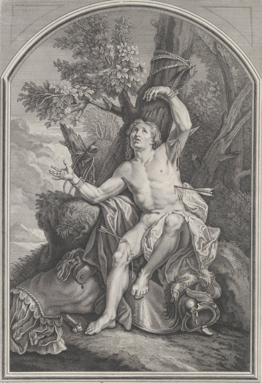 St. Sebastian,.n.d. av Edme Jeaurat