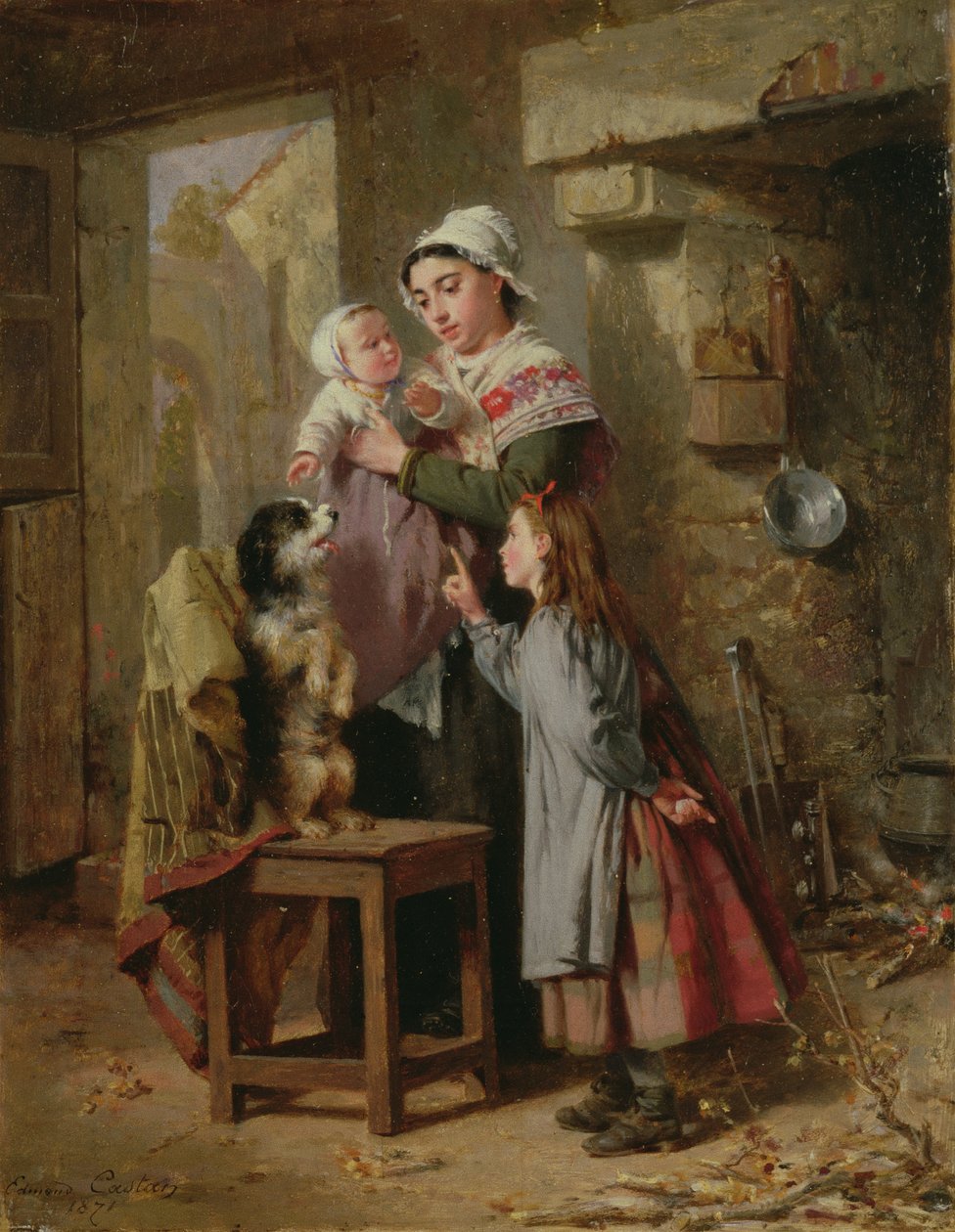 Oppmerksomhet, 1800-tallet av Edmond Castan