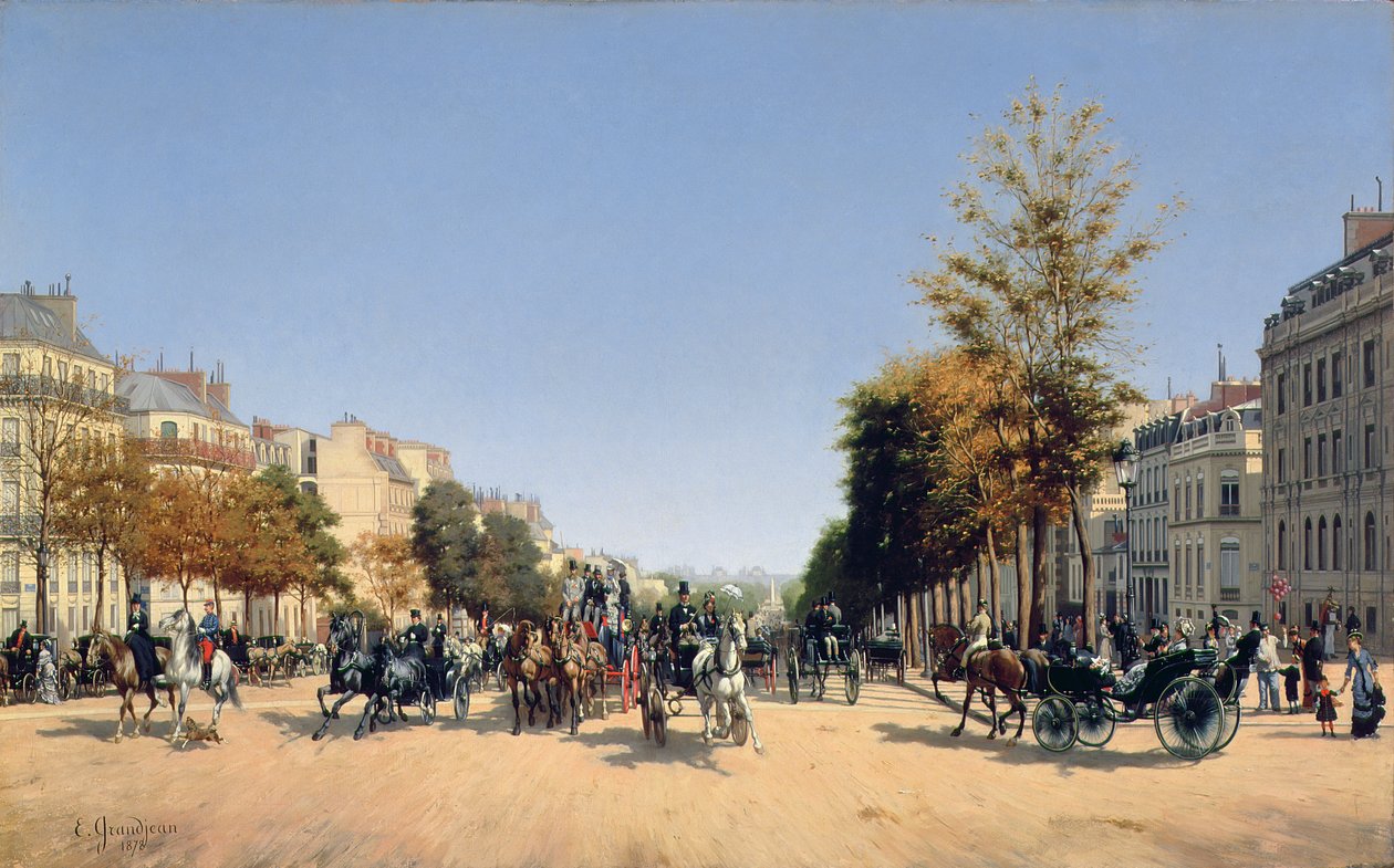 Utsikt over Champs-Elysees fra Place de l