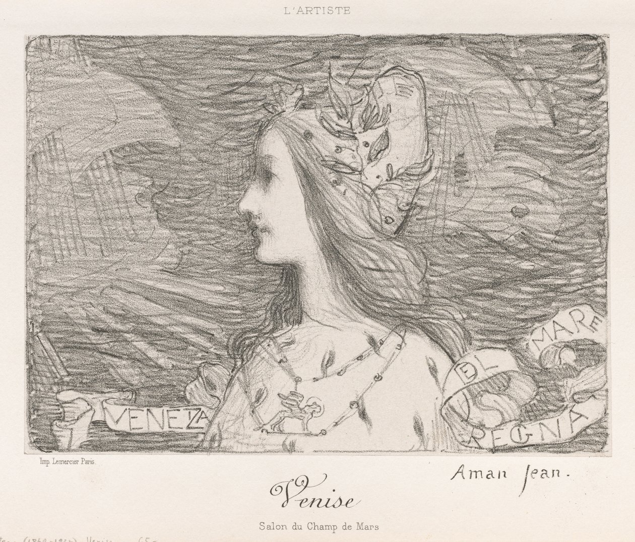 Venezia, 1892. av Edmond François Aman Jean