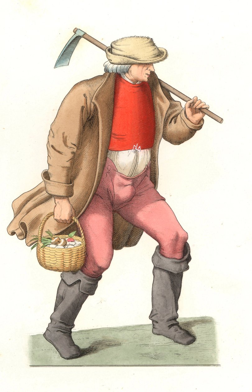 Fransk plogmann av Edmond Lechevallier Chevignard
