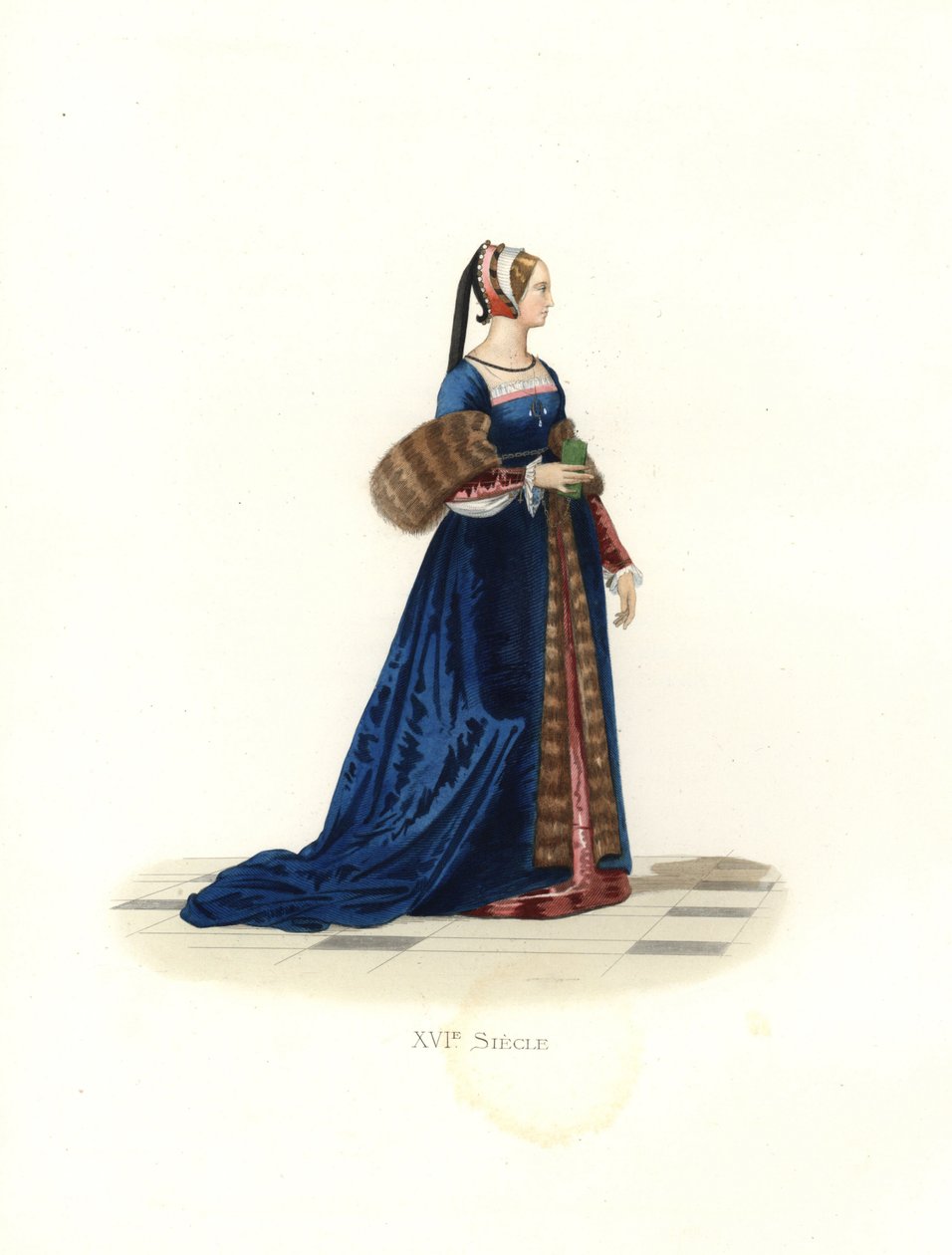 Dame ved hoffet til Francis I av Edmond Lechevallier Chevignard