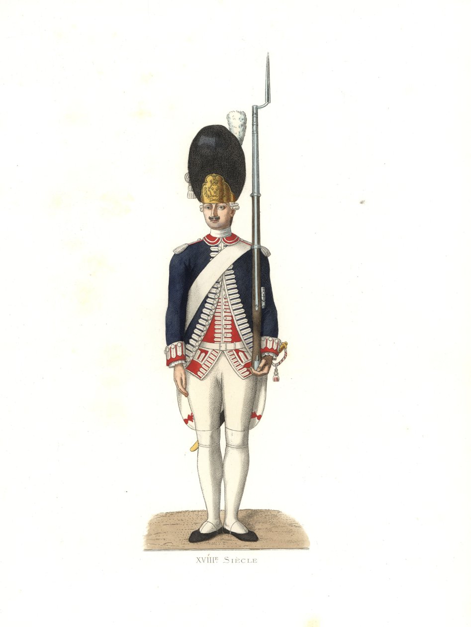 Soldat fra de franske garde av Edmond Lechevallier Chevignard
